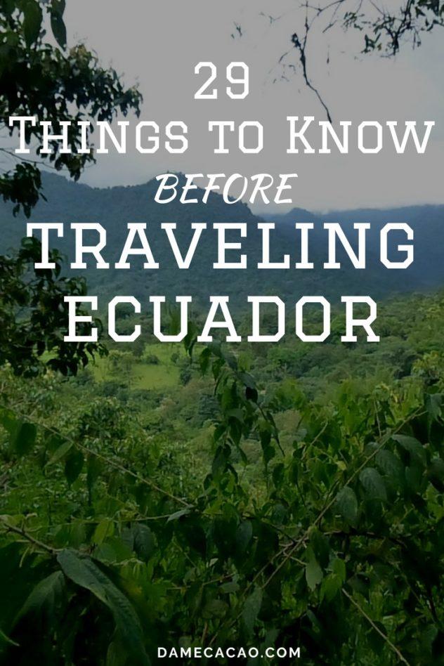 After three months living in Quito and traveling the country on the weekends, I've collected a tip or two (dozen) for first-time visitors to Ecuador. These are some of the mistakes you'll be glad you avoided! | #travel #ecuador #south #america #quito #unique #things #to #do #know #before #go #what #traveling #backpack #backpacking #cuenca #guyaquil #mindo #montanita