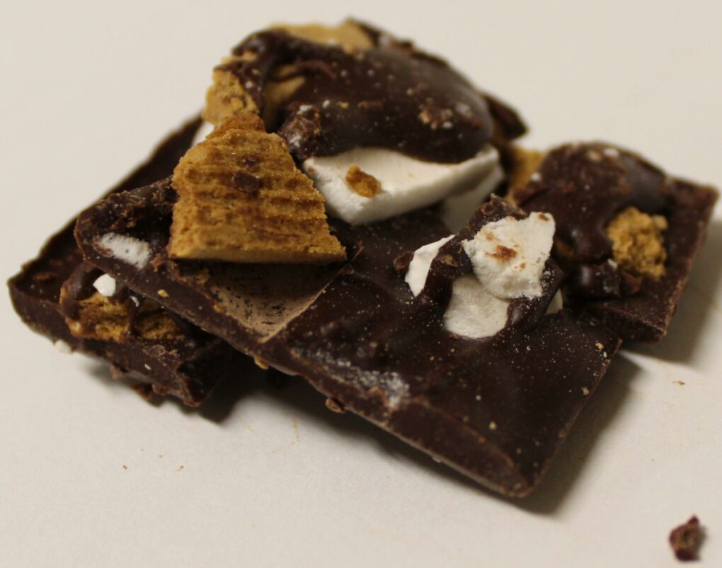 solstice chocolate s'mores bar closeup