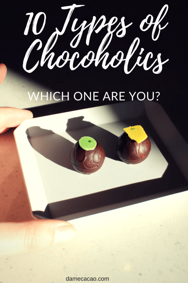 Are your chocolate habits unique? Learn all about the ten types of chocolate lovers you could be, and see which category you fall into! | #chocolate #craft #food #fine #beantobar #chocolat #cocoa #cacao #foodies #local #maker #chocoholic #lover #travel #rtw #types #foodie #hungry