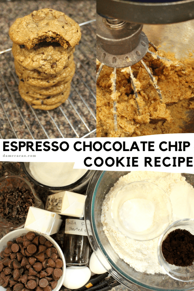 coffee cookie recipe pinterest pin 1