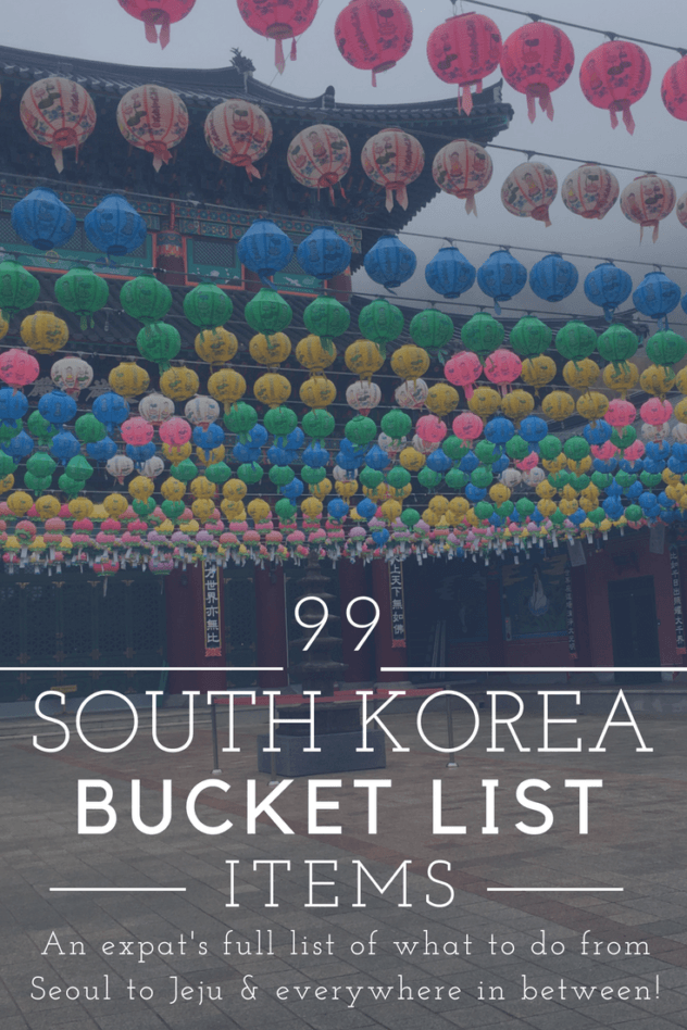 Korea bucket list pinterest pin 1