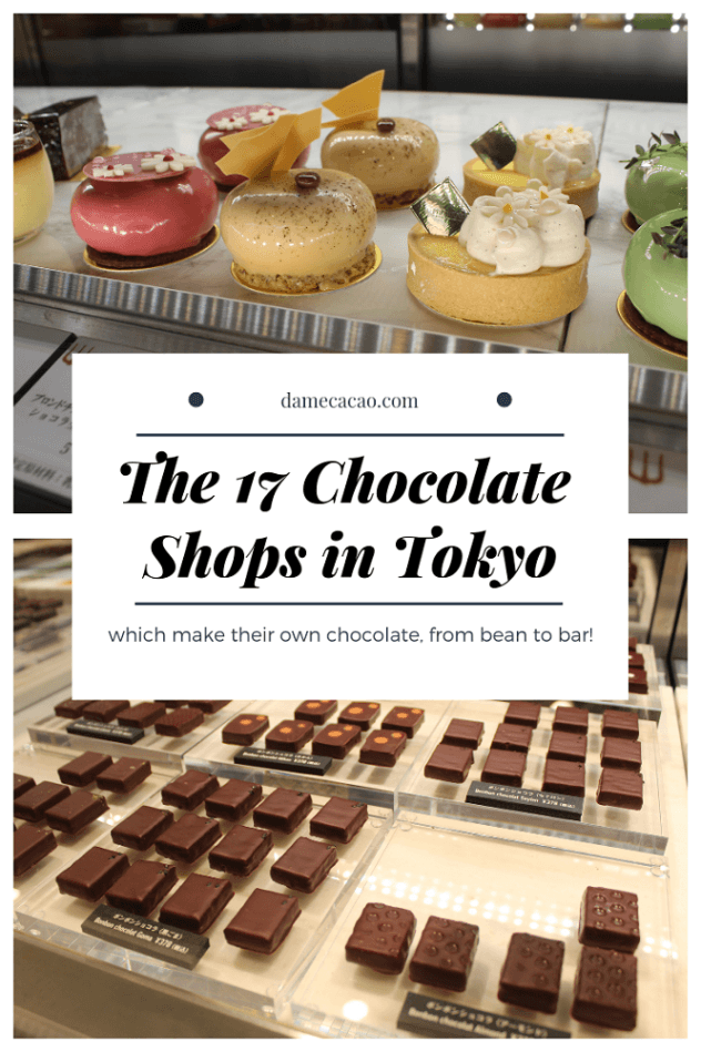 Navigating Tokyo chocolate shops can be difficult, but it doesn't have to be, if you just have the right resources! Learn all about the best chocolate in Tokyo in this guide to the city's bean to bar chocolate shops. | #travel #foodie #asia #harajuku #tokyo #japan #japanese #dessert #chocolate #sweets #pastry #cafe #bean #to #bar #chocolatiers #shibuya #station #dandelion #kuramae